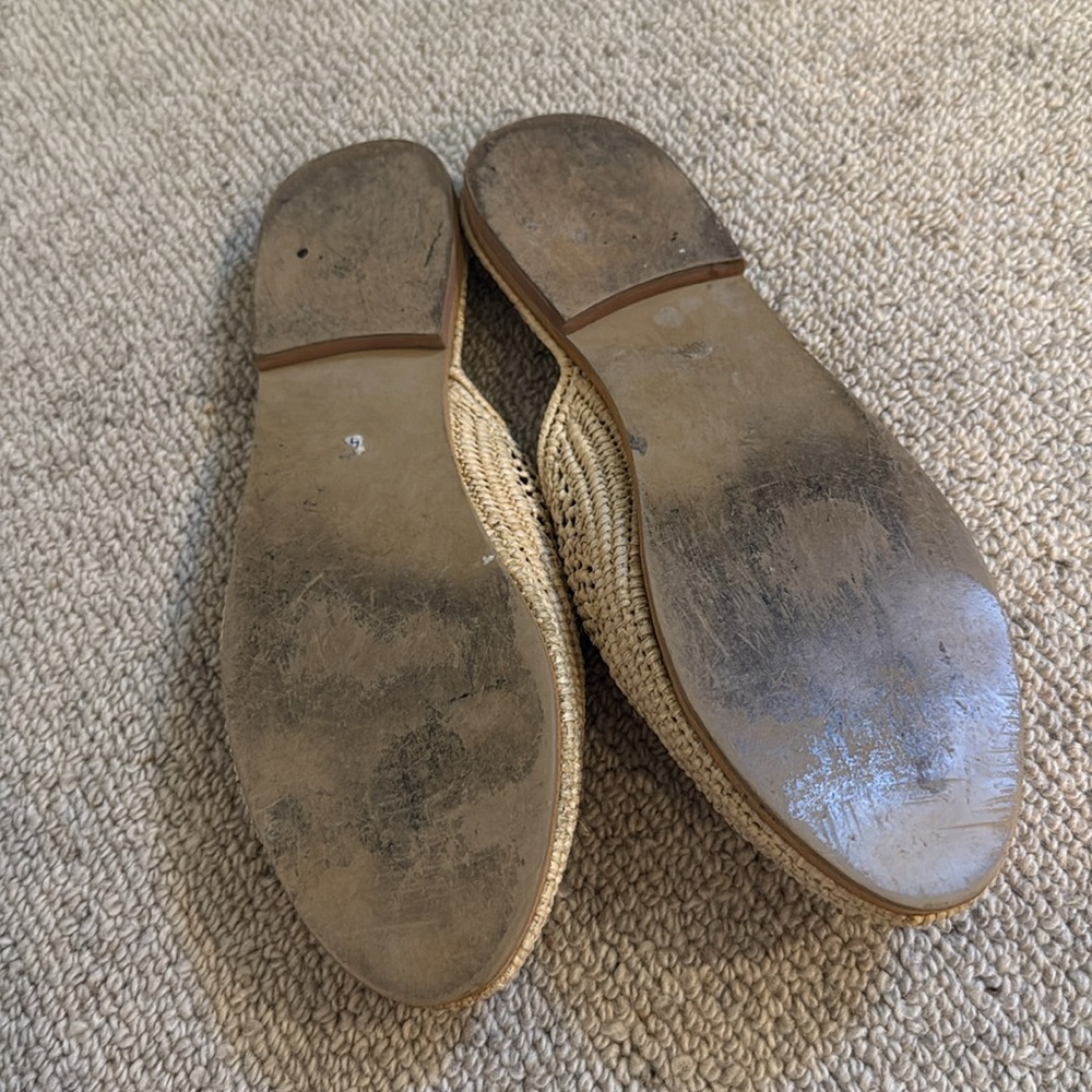 Raffia Handmade Women's Slip-On Sandals - 8.5/9 - Picture 4 of 6